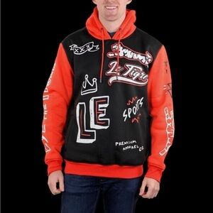 Le Tigre Men’s Premium Apparel Company Fleece Pullover Hoodie Size M NWT